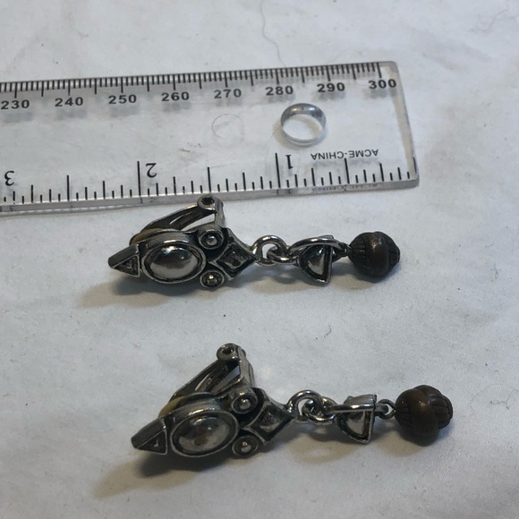 Vintage Necklace with Clip on Earrings Silver Tone - Picture 8 of 15